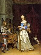 TERBORCH, Gerard Lady at her Toilette atf oil painting on canvas